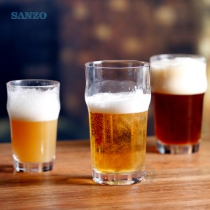 Sanzo Custom Logo Beer Glass Cup -muki kristallilasit käsintehtyjä olut Stein-kuppeja