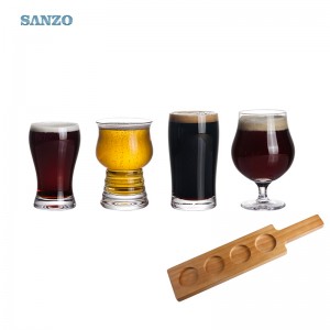 Sanzo Beer Glass Decal Olutlasi Henkilökohtainen Pilsner Olutlasi
